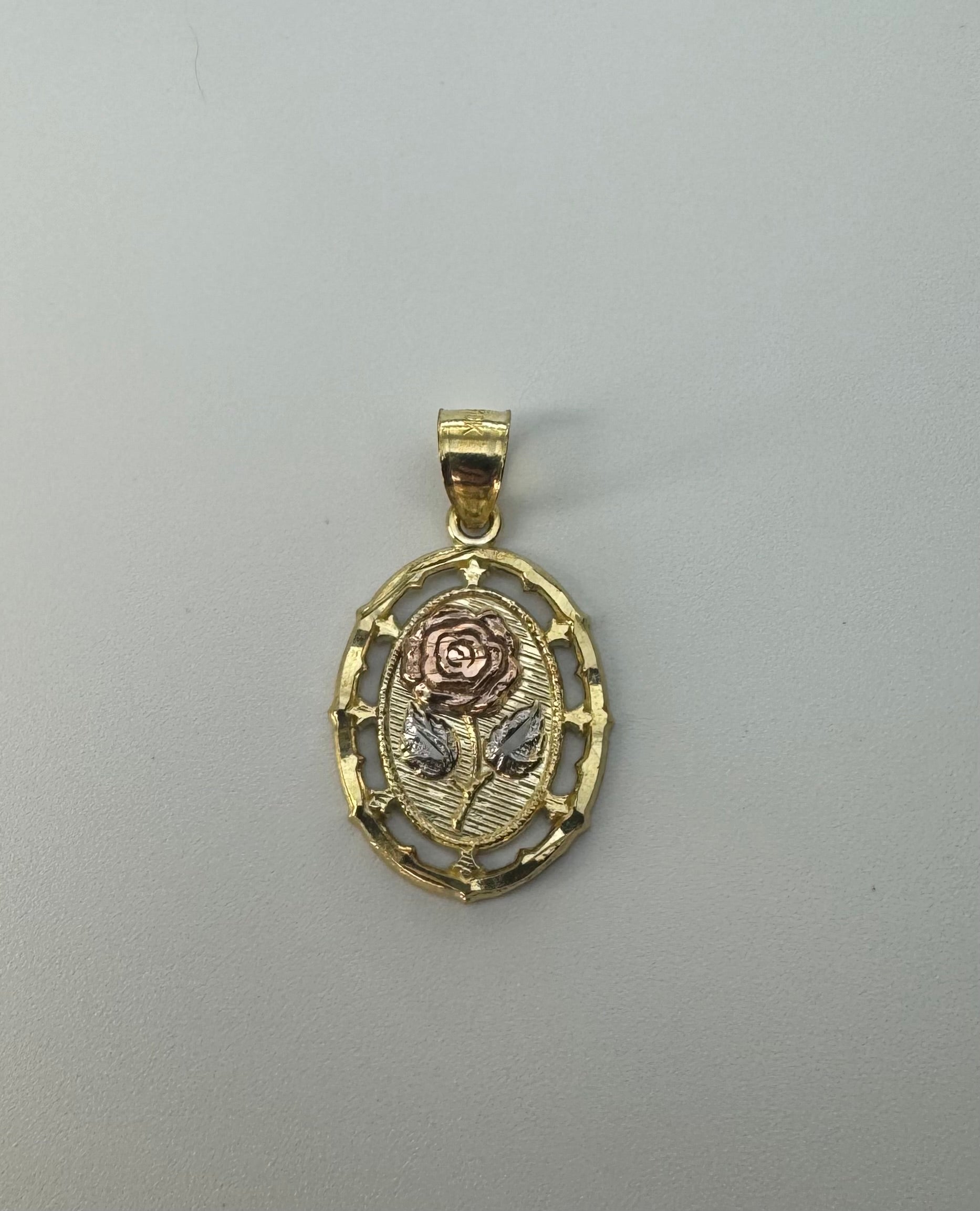 Blooming Rose Pendant 10K